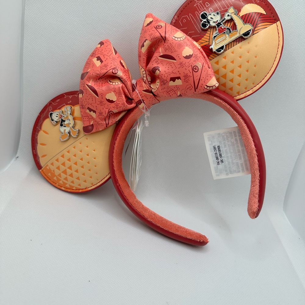 Disney EPCOT Red and Gold Festival Headband